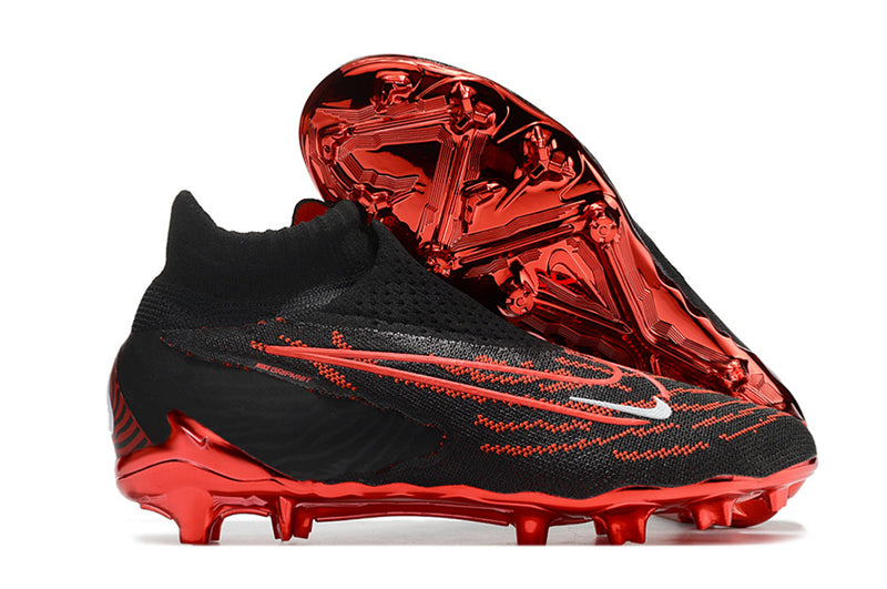 Nike Phantom GX Elite PRETO COM VERMELHO - Cano longo