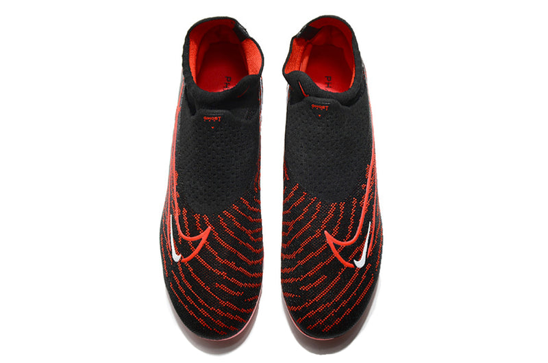 Nike Phantom GX Elite PRETO COM VERMELHO - Cano longo