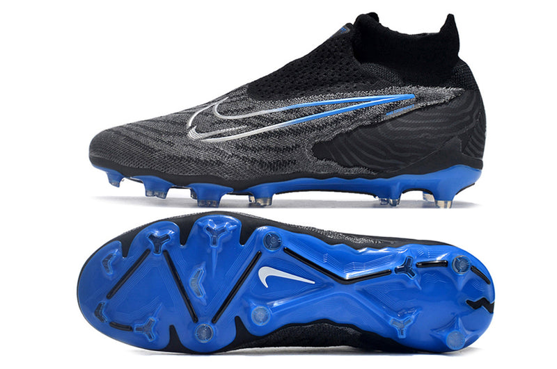 Nike Phantom GX - PRETO E AZUL - BOTINHA