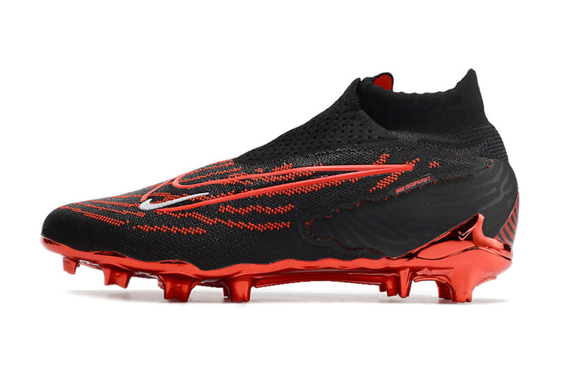 Nike Phantom GX Elite PRETO COM VERMELHO - Cano longo