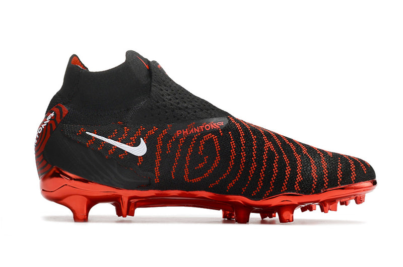 Nike Phantom GX Elite PRETO COM VERMELHO - Cano longo