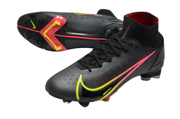 Nike Superfly 8 Preto com Vermelho  (trava de silicone)