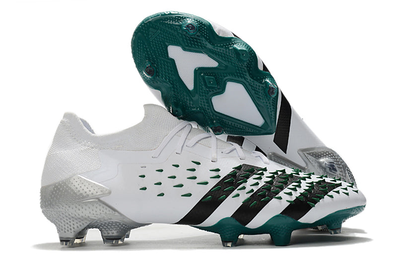 Adidas Predator 20.1 Branca com Verde  (Cano Baixo)