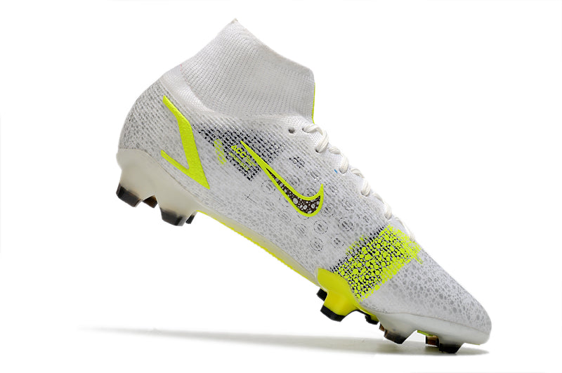 Nike Superfly 8 Branco com Verde (trava de silicone)