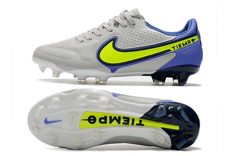 Nike TiEmpo Legend 9 - Cinza com Azul