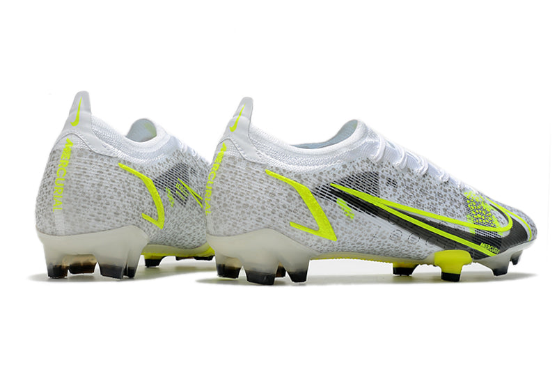 Nike Mercurial Vapor 14 - Branco com Verde (Trava de Silicone)