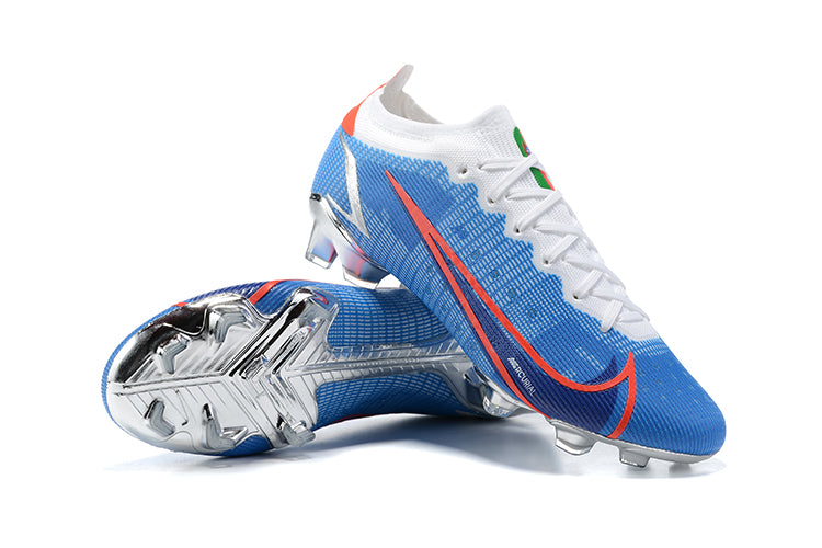 Nike Mercurial Vapor 14 - Azul com Prata (Trava de Silicone)