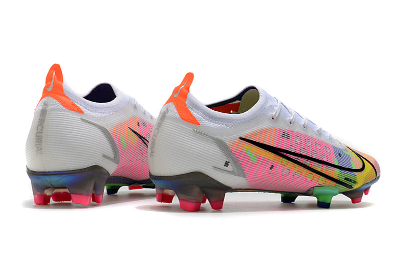 Nike Mercurial Vapor 14 - Branco com Rosa(Trava de Silicone)