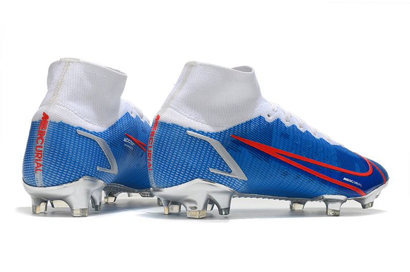 Nike Superfly 8 Azul com Prata (trava de silicone)