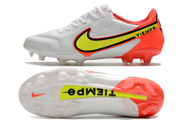 Nike TiEmpo Legend 9 -Branco com Laranja