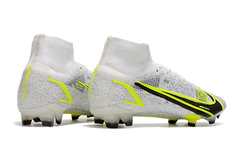 Nike Superfly 8 Branco com Verde (trava de silicone)