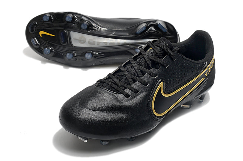 Nike TiEmpo Legend 9 - Preto e Dourado