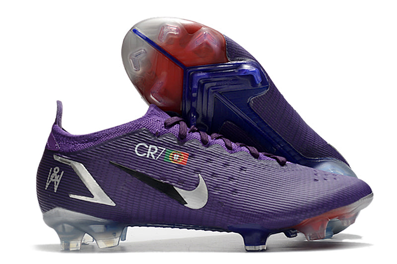 Nike Mercurial Vapor 14 - Rouxo CR7 (Trava de Silicone)