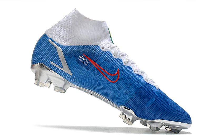 Nike Superfly 8 Azul com Prata (trava de silicone)