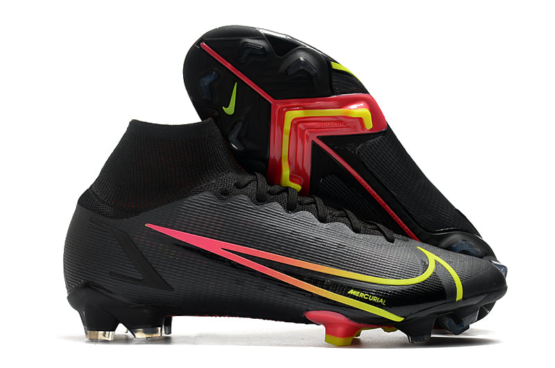 Nike Superfly 8 Preto com Vermelho  (trava de silicone)