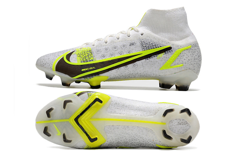 Nike Superfly 8 Branco com Verde (trava de silicone)