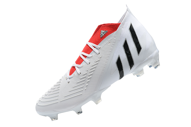 Adidas Predator Edge Branca com Vermelho  (Com Cadarço)