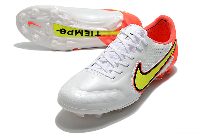 Nike TiEmpo Legend 9 -Branco com Laranja