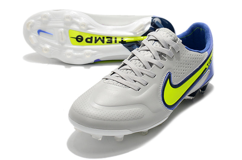 Nike TiEmpo Legend 9 - Cinza com Azul