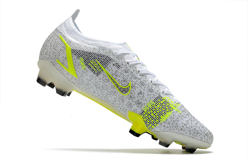 Nike Mercurial Vapor 14 - Branco com Verde (Trava de Silicone)