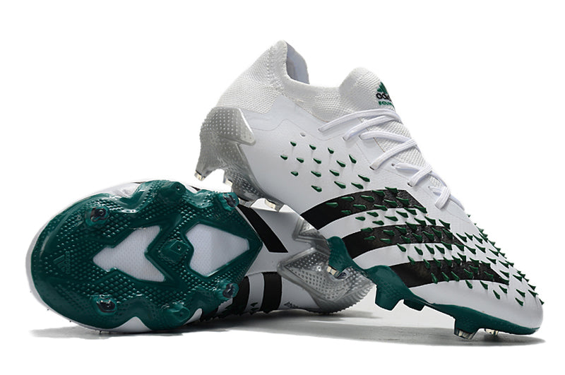 Adidas Predator 20.1 Branca com Verde  (Cano Baixo)