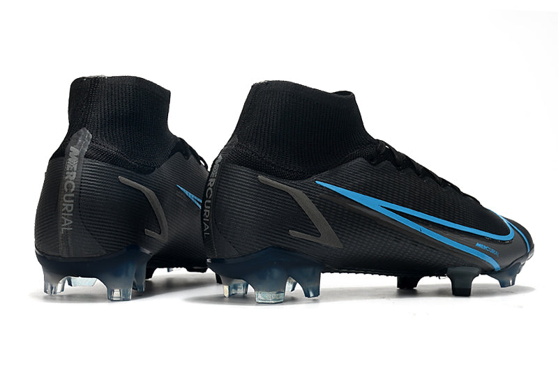 Nike Superfly 8 Preto com Azul (trava de silicone)