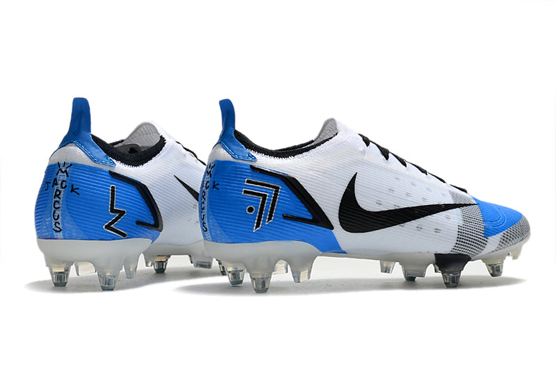 Nike Vapor 14 Branco com Azul (Trava mista)