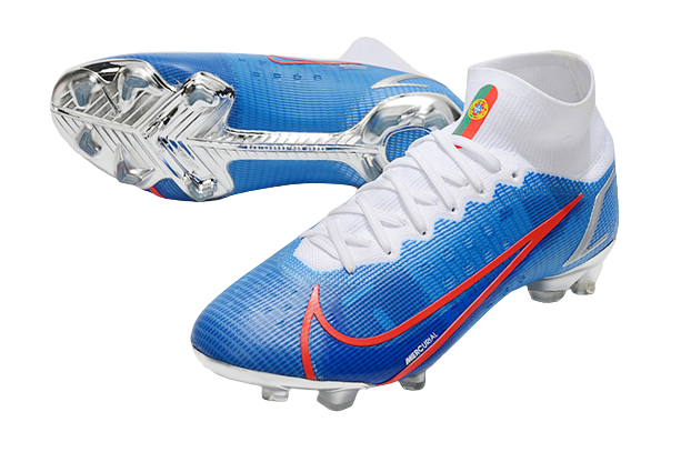 Nike Superfly 8 Azul com Prata (trava de silicone)