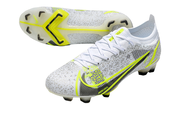 Nike Mercurial Vapor 14 - Branco com Verde (Trava de Silicone)