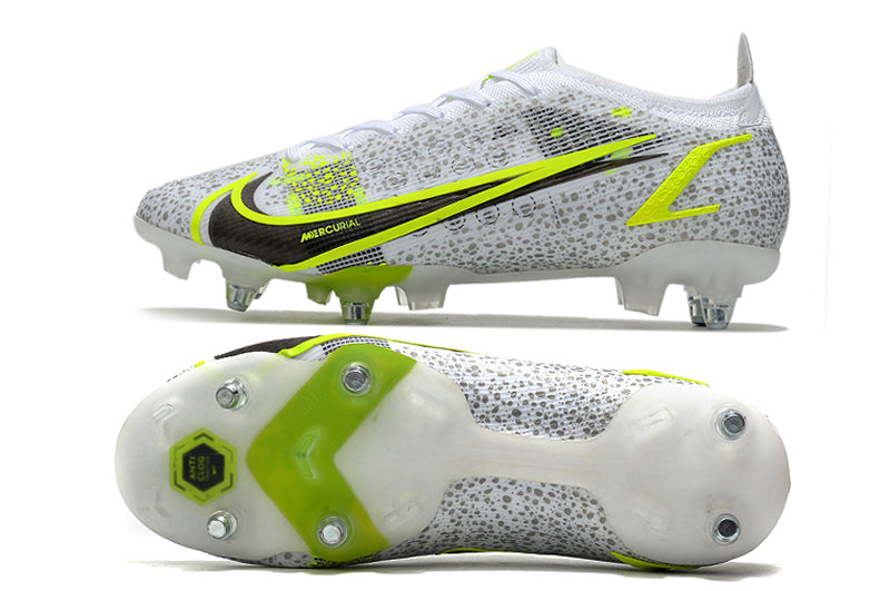 Nike Vapor 14 Branco com Verde (Trava mista)