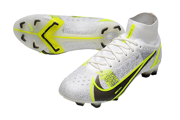 Nike Superfly 8 Branco com Verde (trava de silicone)