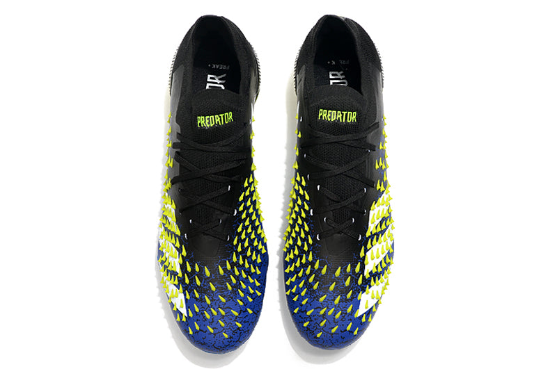 Adidas Predator 20.1 Azul com amarelo  (Cano Baixo)