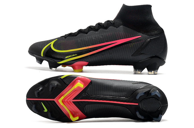 Nike Superfly 8 Preto com Vermelho  (trava de silicone)