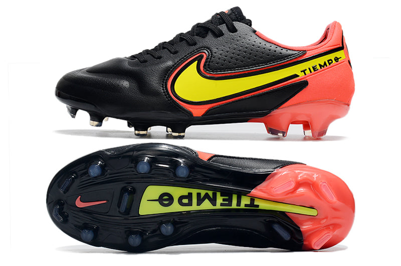 Nike TiEmpo Legend 9 -Preto com Laranja