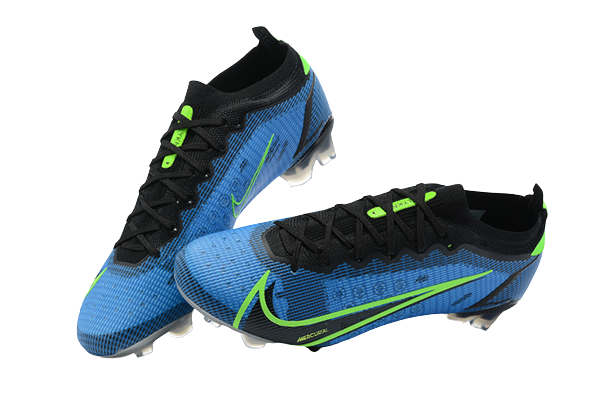 Nike Mercurial Vapor 14 - Azul com Verde (Trava de Silicone)