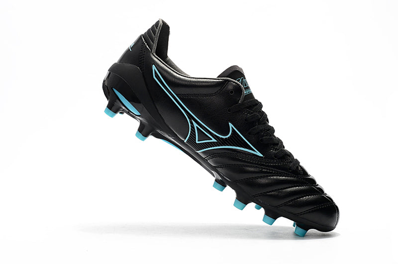 Mizuno Morelia II Preta Solado Azul