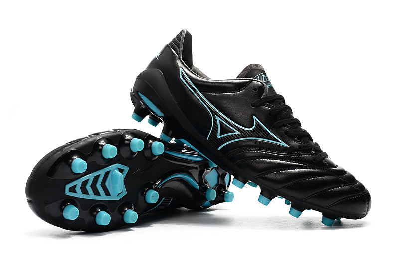 Mizuno Morelia II Preta Solado Azul