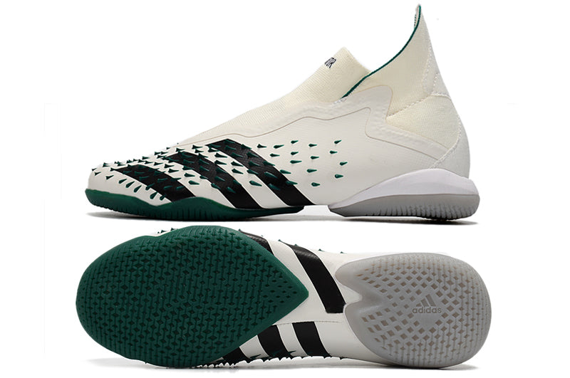 Adidas Predator Freak - Branca + Verde Escuro