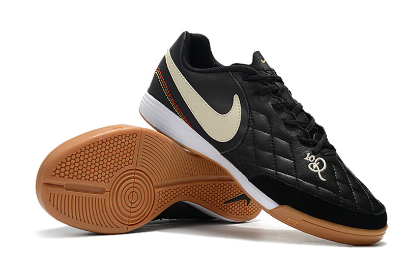 Nike Tiempo Ligera - Preto Solado Marrom