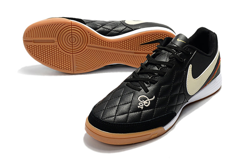 Nike Tiempo Ligera - Preto Solado Marrom