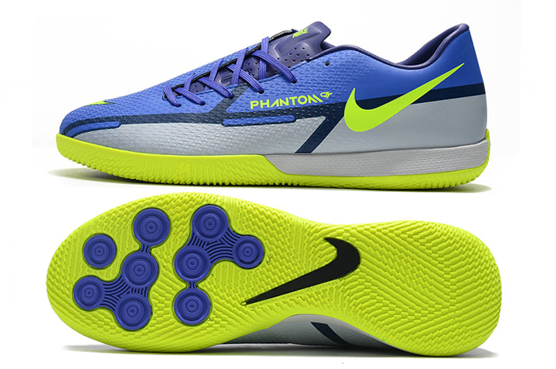 Nike Phantom GT - Azul Solado Verde Florescente