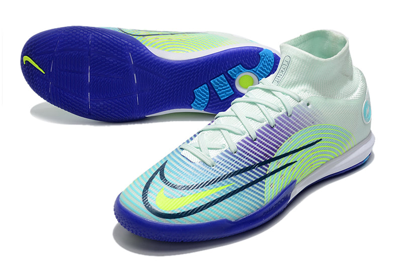 Nike SuperFly 8 - Cinza Solado Azul (Cano Longo)