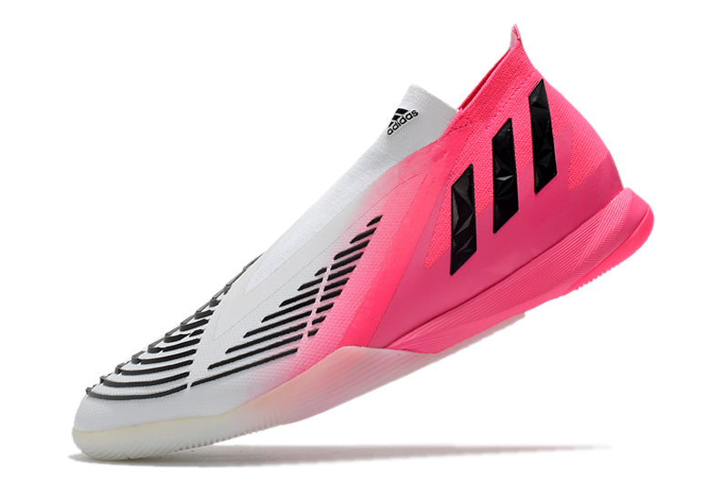 Adidas Predator Edge - Rosa + Branca (Sem Cadarço)