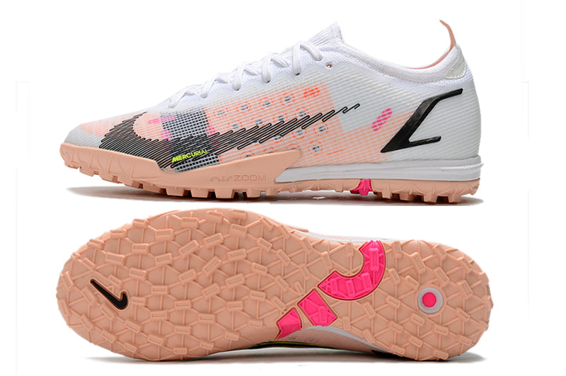 Nike Vapor 14 Elite - Branca + Rosa Claro