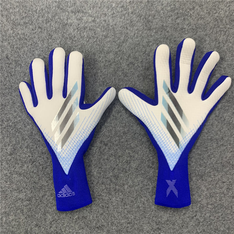 Luva De Goleiro - Adidas X - Branca + Azul