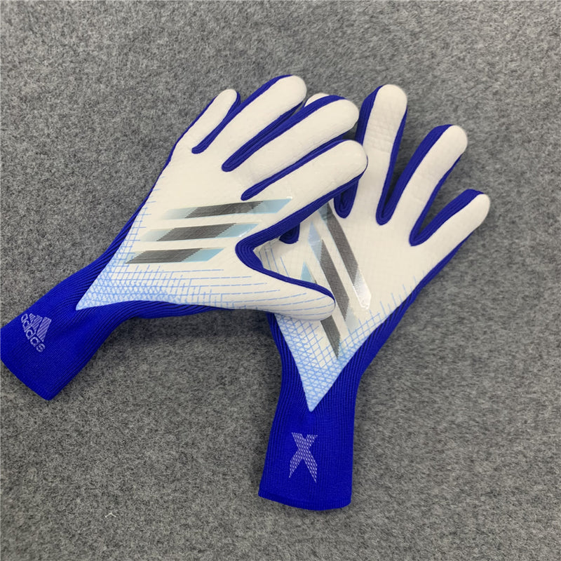 Luva De Goleiro - Adidas X - Branca + Azul